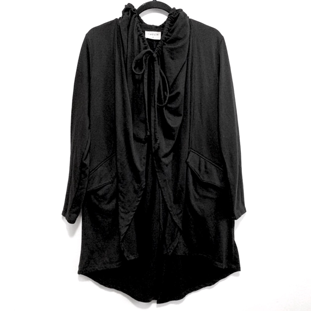 Emelia Open Draped Front Hooded Cape